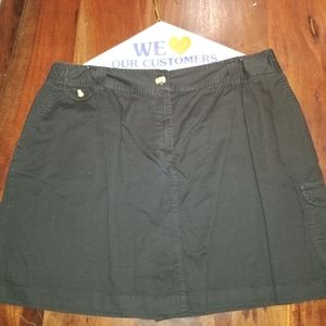 Karen Scott Black Skort